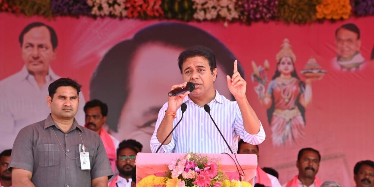 KT Rama Rao KTR questions Amit Shah about farmer suicide data. (KTRBRS/ X)