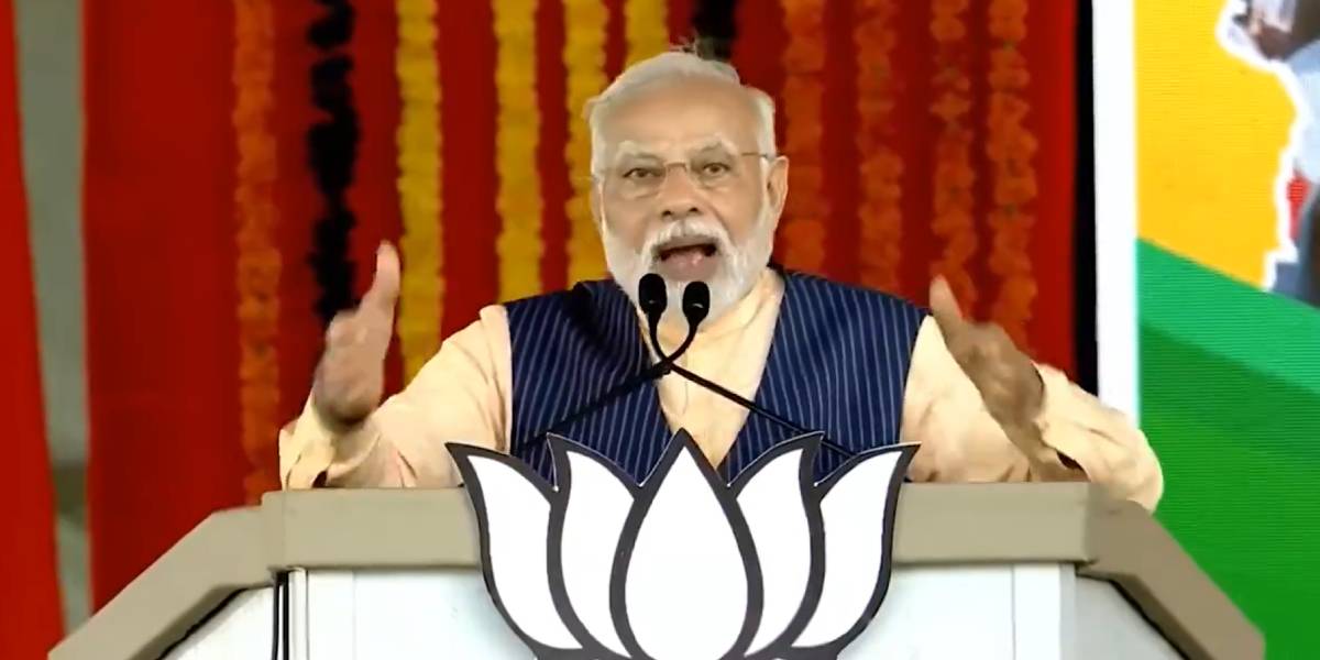 Narendra Modi in Nizamabad Modi attacks KCR