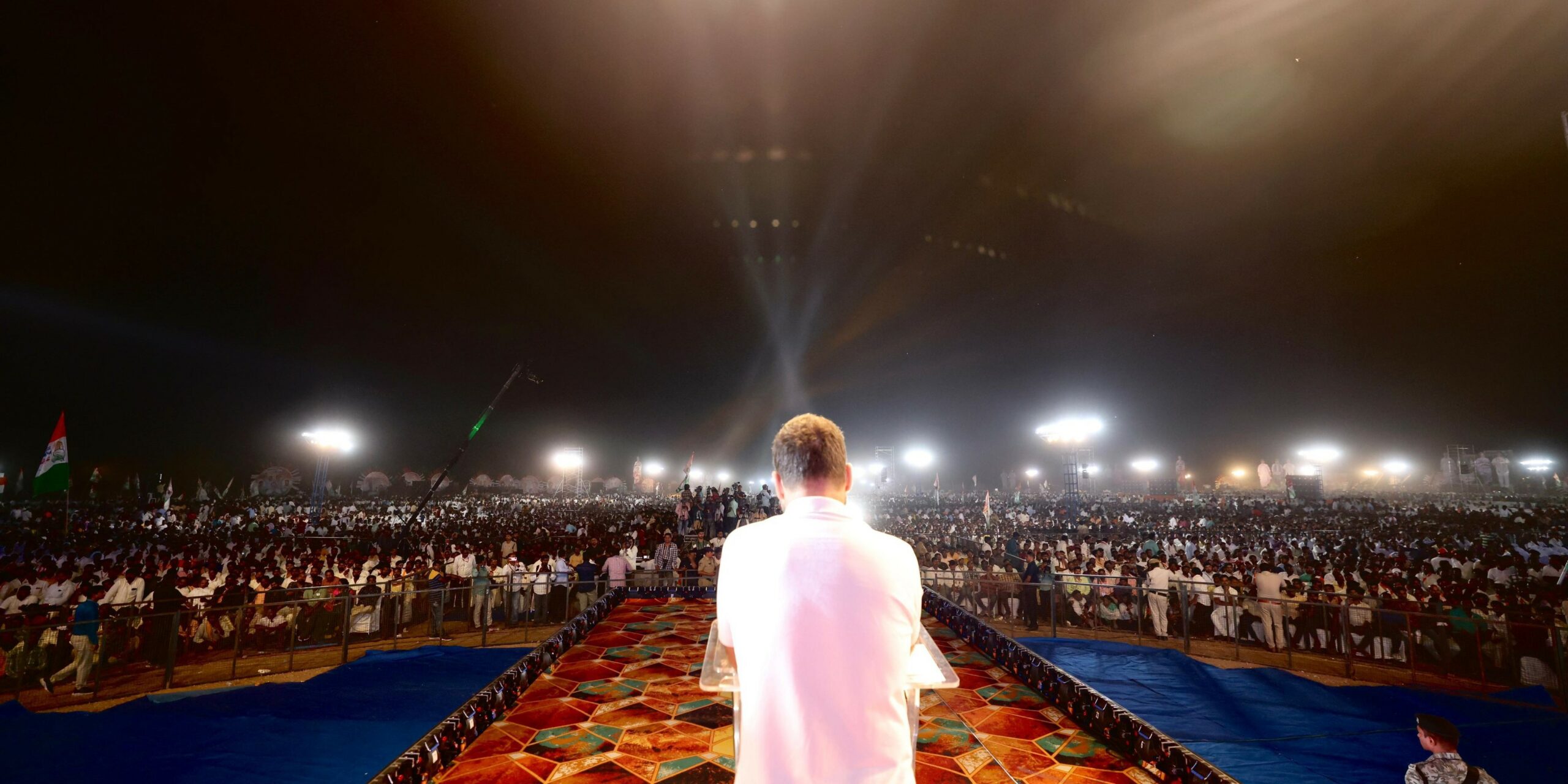 Rahul Gandhi in Kollapur Congress leader Rahul Gandhi addresses a rally in Kollapur in Telangana on Tuesday, 31 October, 2023.