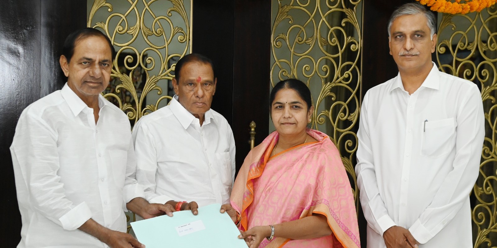 State Women’s Commission Chairperson V Sunitha Laxma Reddy given Narsapur ticket while sitting MLA Madan Reddy will be the MP candidate from Medak. (Supplied) Narsapur BRS candidate