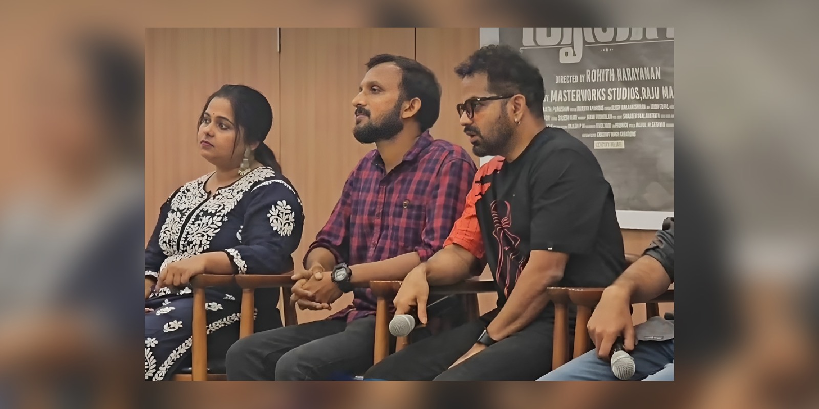 Vinay Forrt and Somante Krithavu crew addressing media