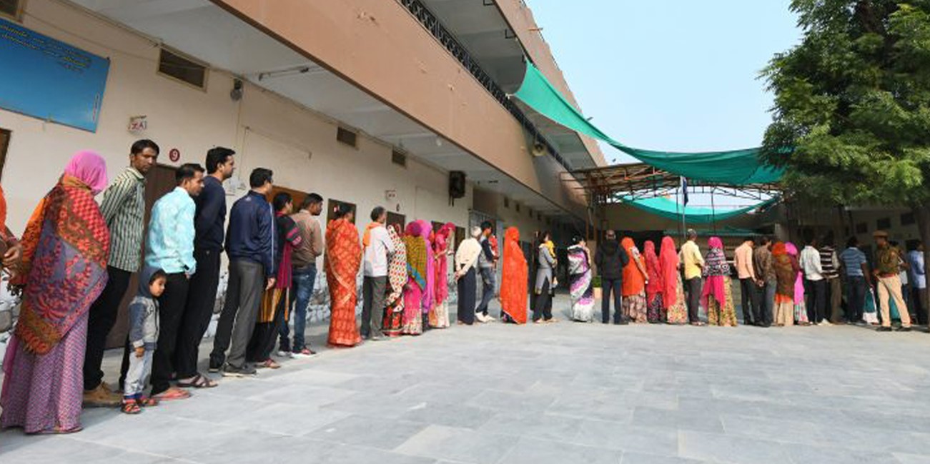 Voters in Telangana File photo of voters in Telangana.