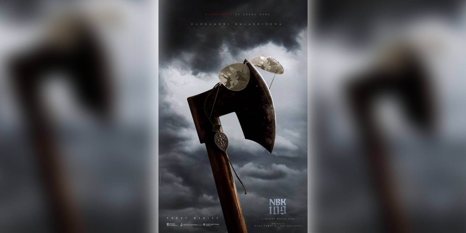 A poster of Balakrishna’s next film A poster of Balakrishna's next film