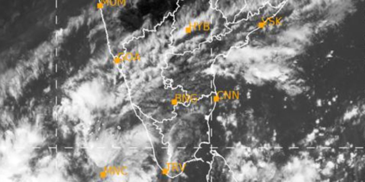 Clouds over South India on 5 November. (IMD) Clouds over South India on 5 November