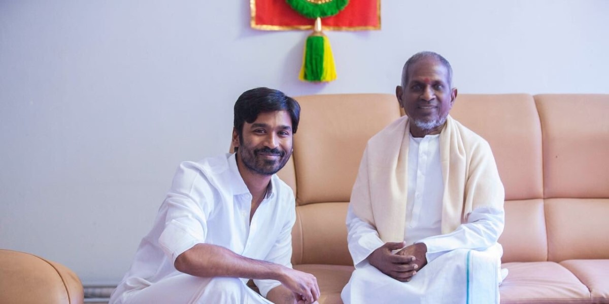 Dhanush with Ilaiyaraaja Dhanush with Ilaiyaraaja