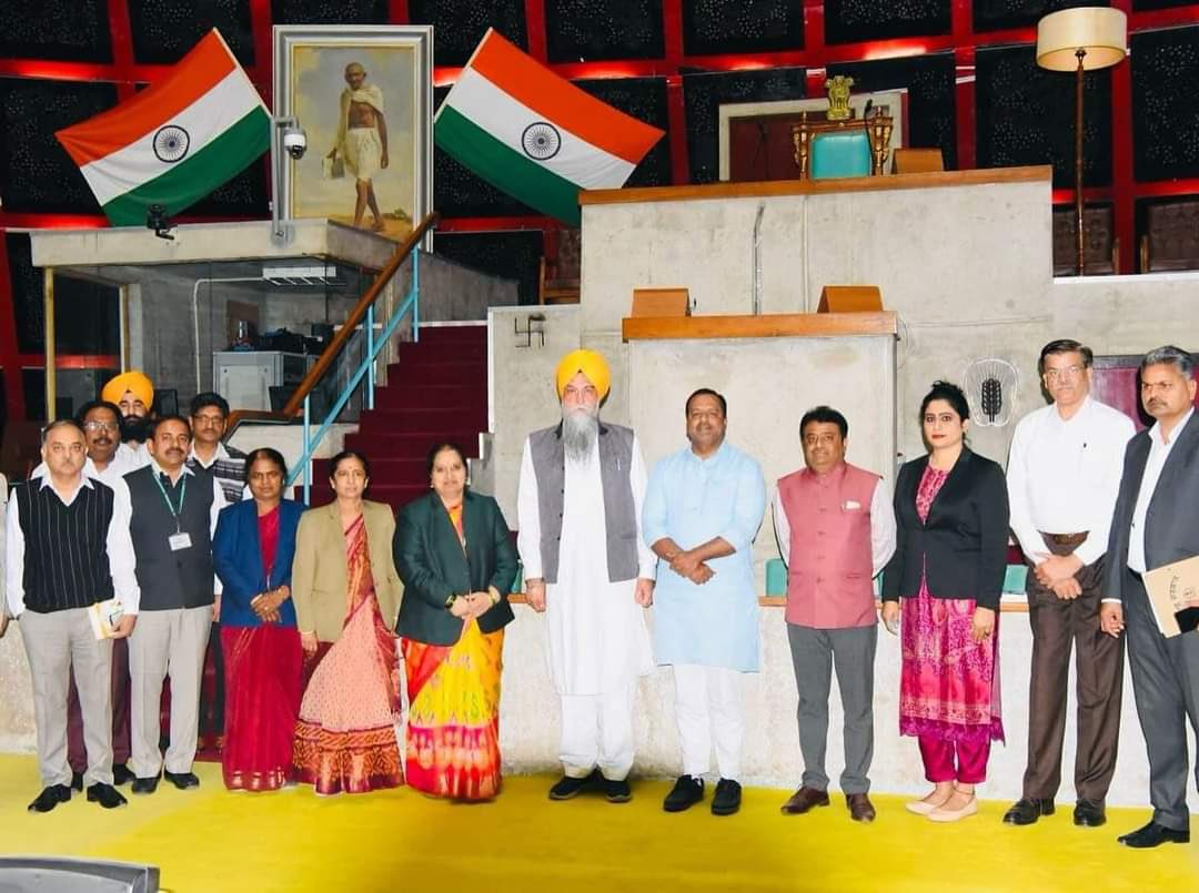 The Karnataka Assembly delegation that visited Punjab Vidhan Sabha. (Supplied)