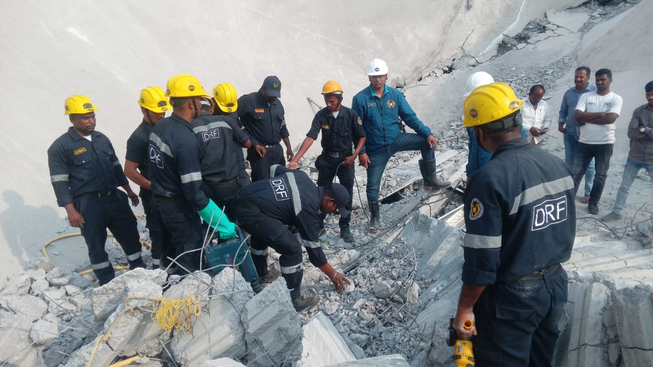 Hyderabad Two dead and seven injured after wall collapses at an under-constructure site in Moinabad