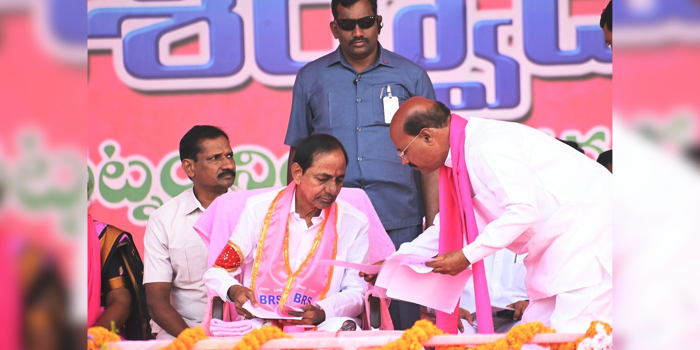 File photo of K Chandrashekar Rao at a rally.