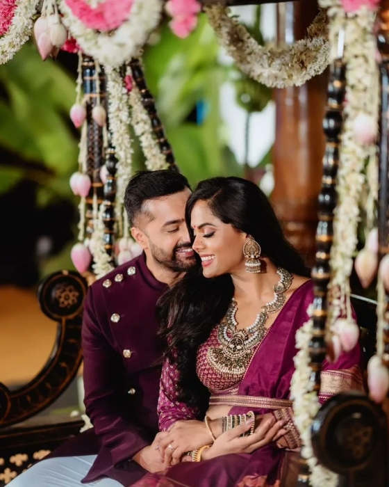 Karthika Nair and Rohit pre-wedding rituals
