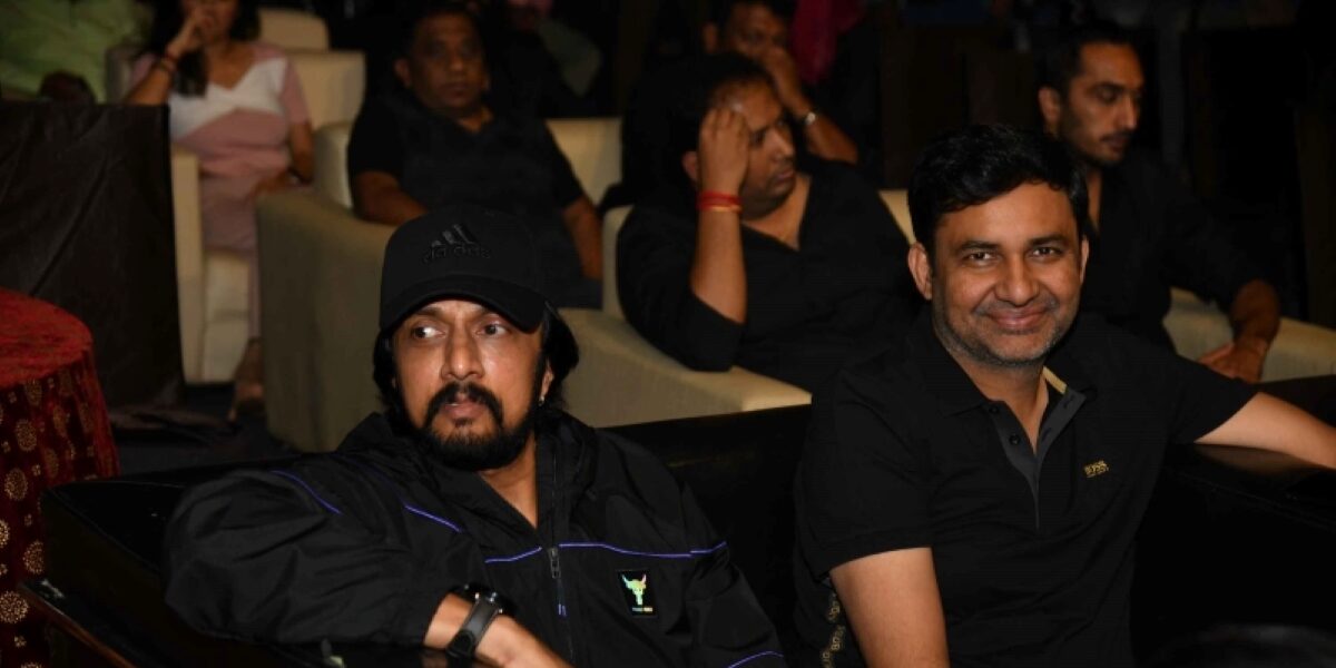 Kiccha Sudeep at the players auction event for Karnataka Chalanachitra Cup