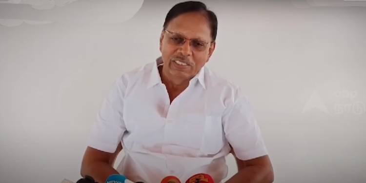 Tirupur Subramaniam announcing his resignation