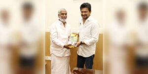 PK Sekar Babu with Udhayanidhi Stalin