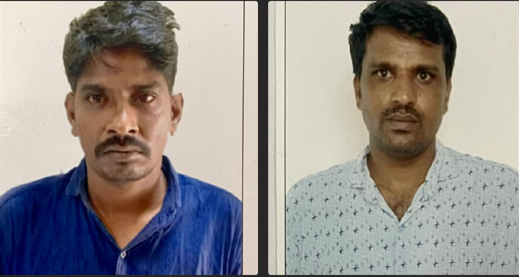 Habitual Offender Sabanna (38) left & Head Constable Siddarama Reddy (37) Right