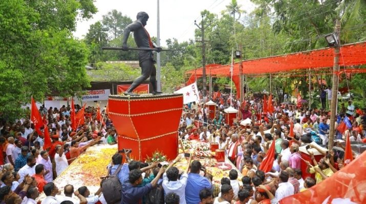 The memorial of the Punnapra-Vayalar uprising in Alappuzha. (Supplied).