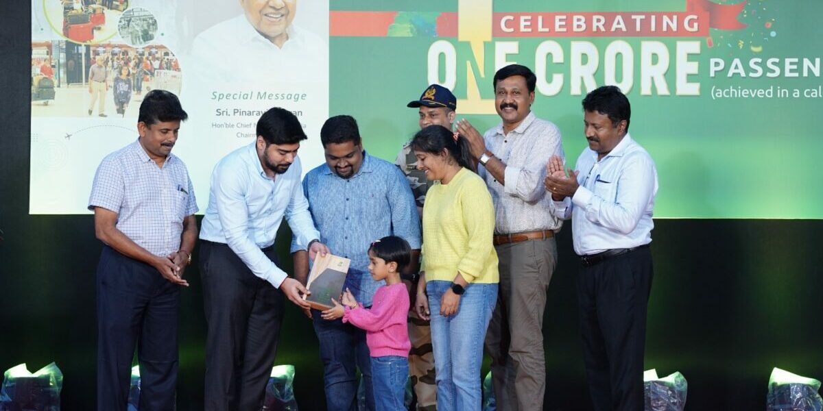 10 millionth passenger of Cochi International airport felicitated
