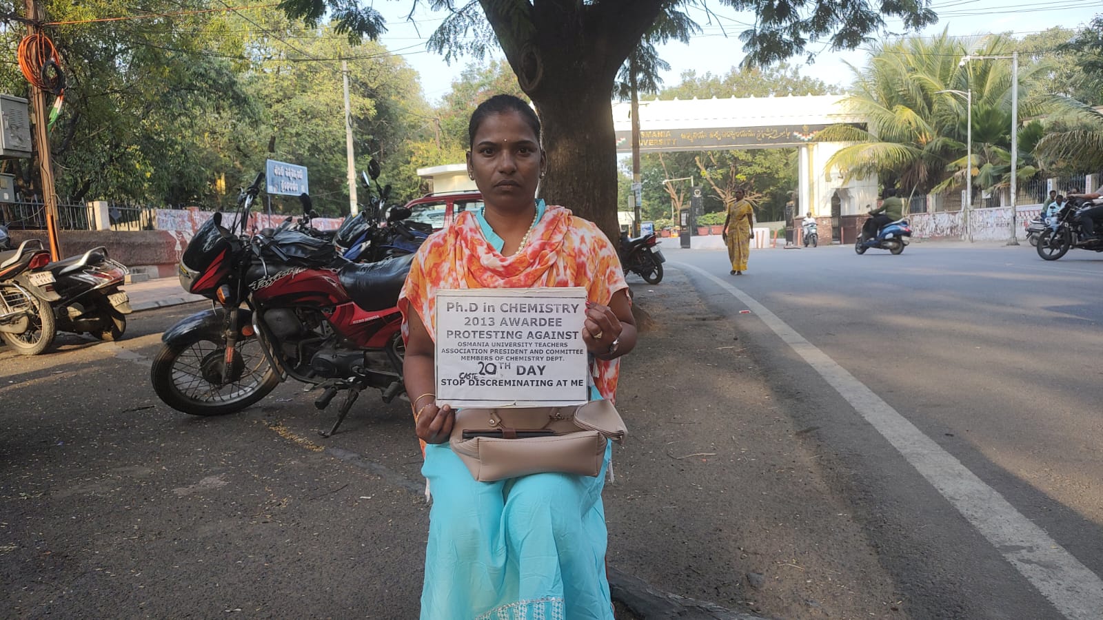 48 days of protest and continuing Dalit PhD holder alleges caste discrimination in recruitment by OU; varsity calls it baseless 48 days of protest and continuing Dalit PhD holder alleges caste discrimination in recruitment by OU; varsity calls it baseless