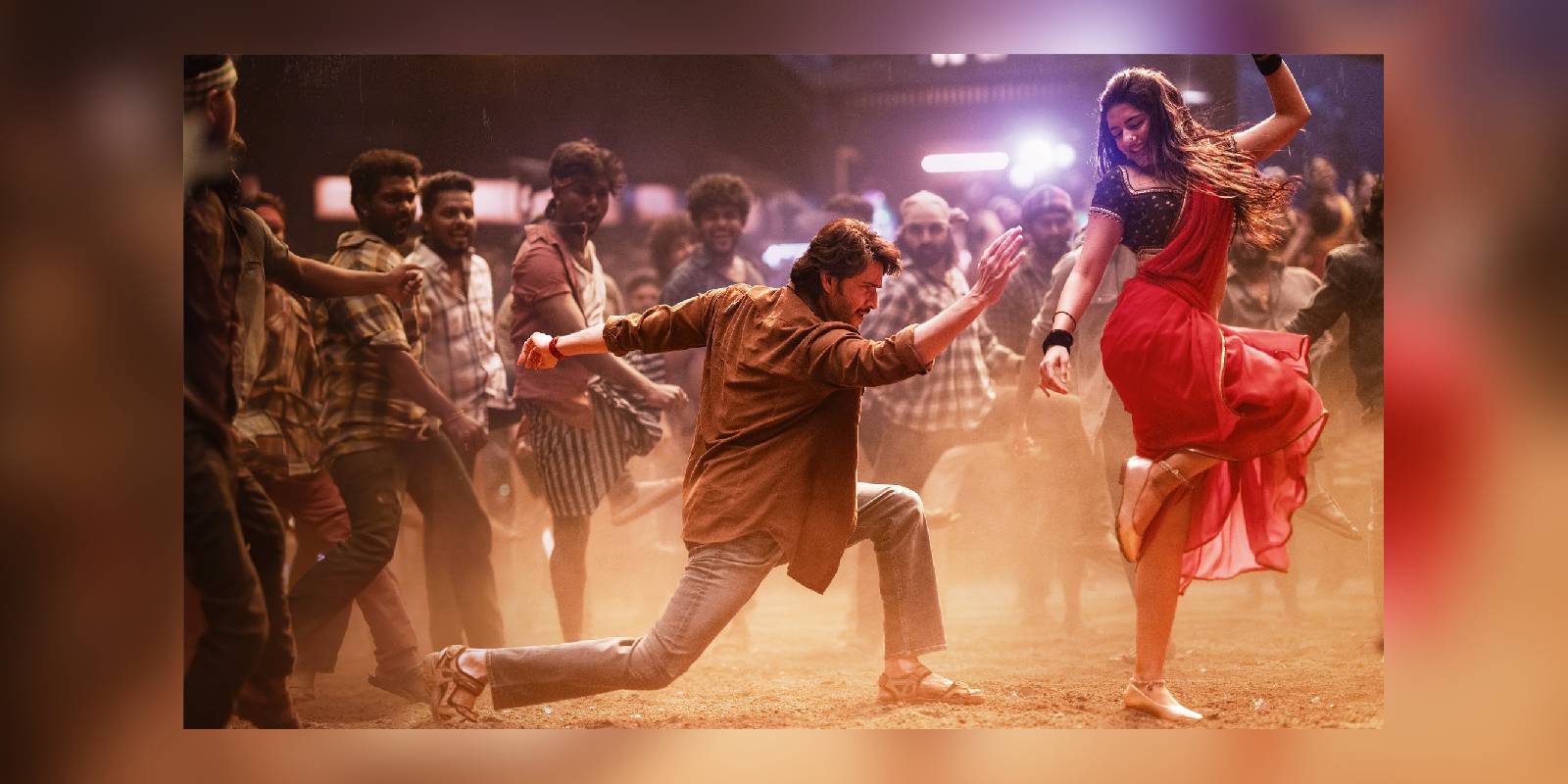 A still from the song Kurchi Madathapetti from Guntur Kaaram A still from the song Kurchi Madathapetti from Guntur Kaaram