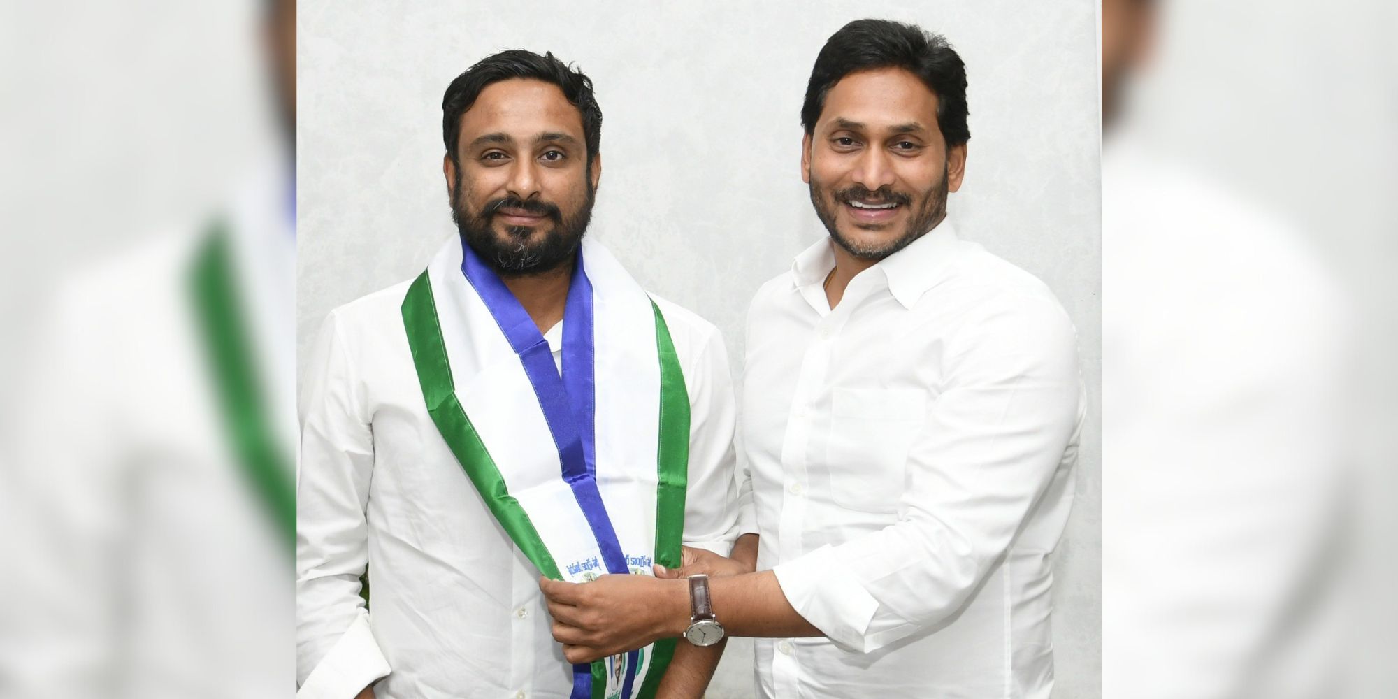Ambati Rayudu Ambati Rayudu being welcomed into the YSRCP by YS Jagan Mohan Reddy.