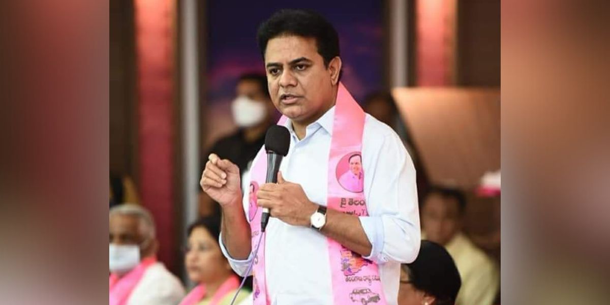 BRS working president KT Rama Rao. (X) KTR sets deadline for switching on motors of Kaleshwaram Lift Scheme