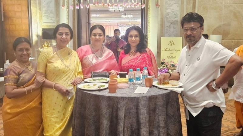 Bhagyaraj, Suhasini and Lissy at wedding ceremony