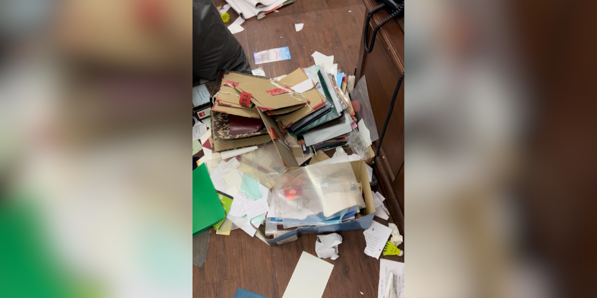 Scene at the office of the Animal Husbandry Department. (Supplied)