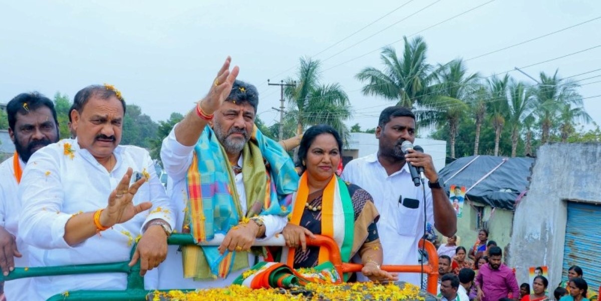 DK Shivakumar in Telangana