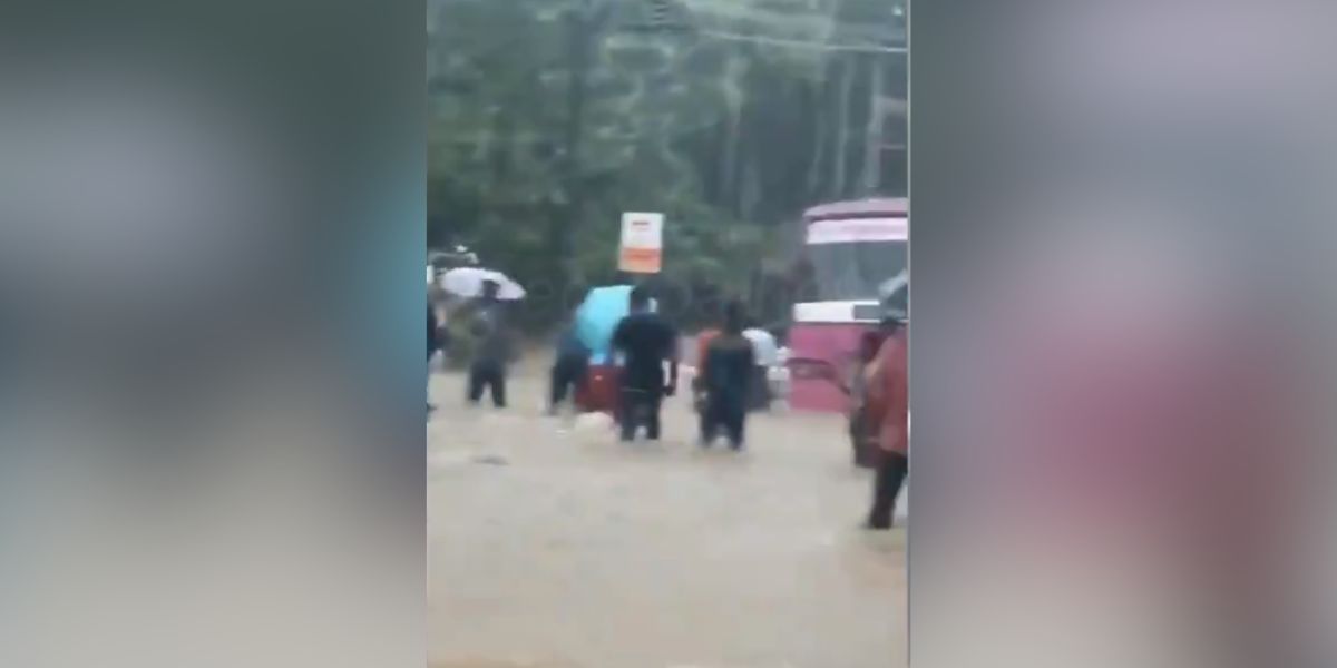 Flood-like situation in Tamil nadu following the rains. Tamil nadu heavy rains