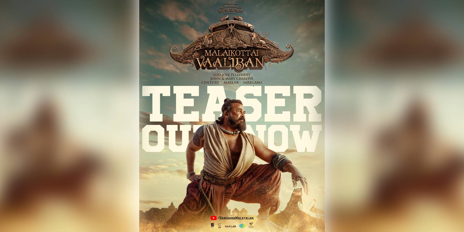 Malaikottai Vaaliban teaser Malaikottai Vaaliban teaser