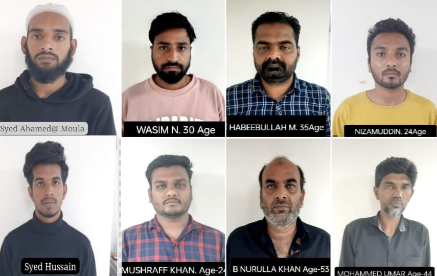 Screenshot 2023-12-04 013354 The eight arrested accused in the courier scam