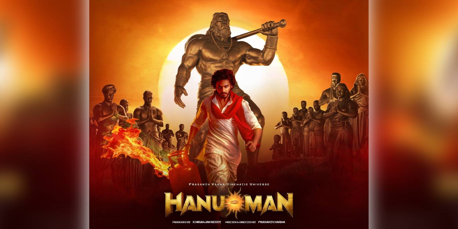 A poster of the film Hanu-Man A poster of the film Hanu-Man