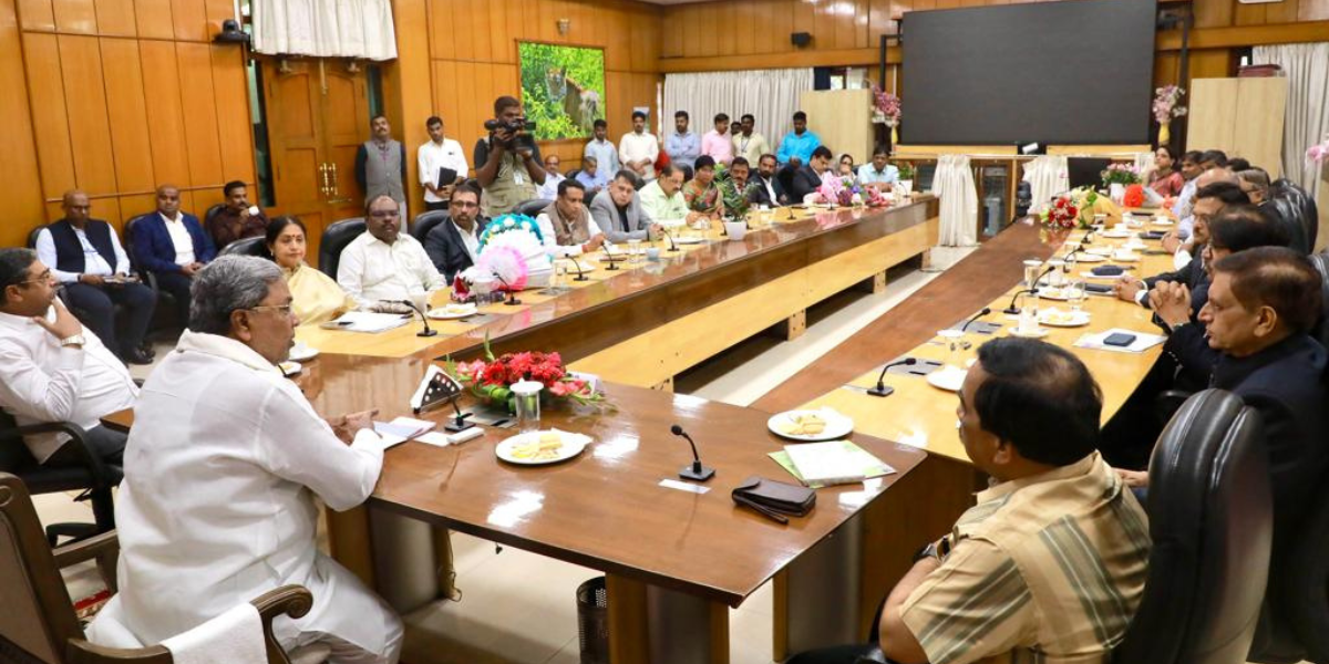 Karnataka CM Siddaramaiah meeting Karnataka CM Siddaramaiah meeting