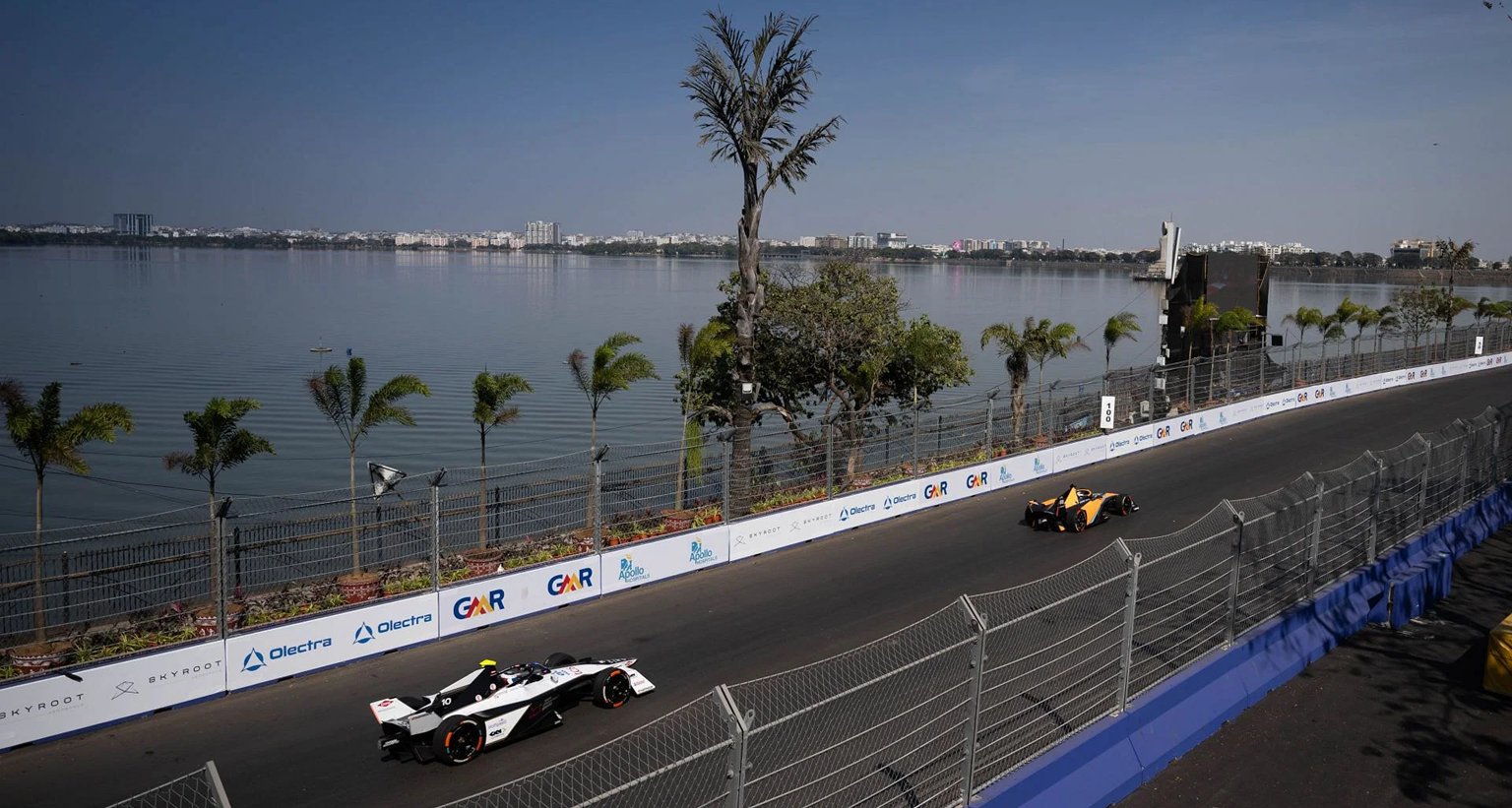 Formula E cancels Hyderabad E-Prix over alleged contract breach by Telangana Government; KTR calls it ‘poor and regressive’ decision The inaugural E-Prix in the country was held in February 2023. (Supplied)