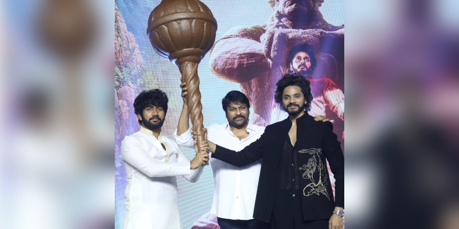 Chiranjeevi at Hanu-Man pre-release event Chiranjeevi at Hanu-Man pre-release event