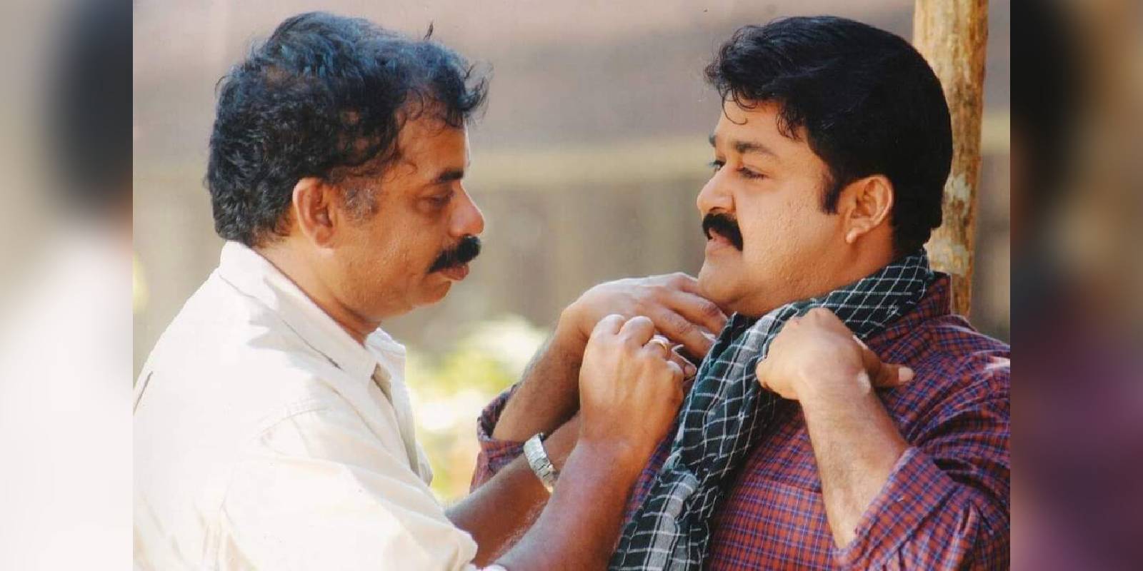 Director Sathyan Anthikad with Mohanlal Director Sathyan Anthikad with Mohanlal