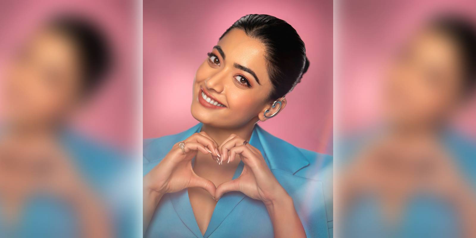 Rashmika Mandanna steals hearts with her BLUE-tiful looks