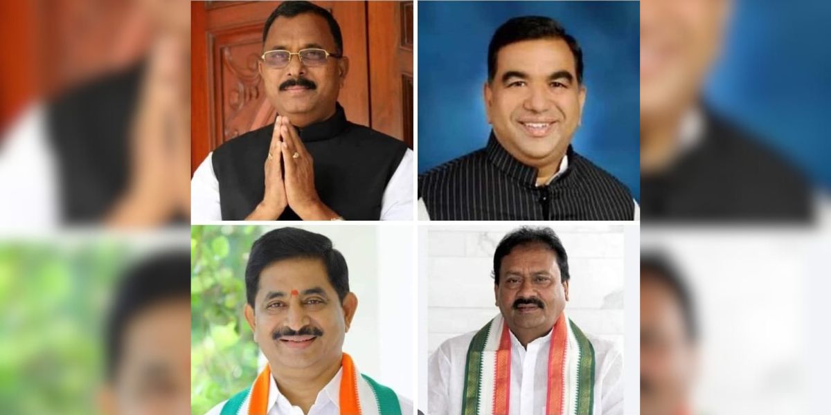 Revanth new appointments Clockwise from top left: Mallu Ravi, Harkara Venugopal, Vem Narender Reddy, and Md Ali Shabber.