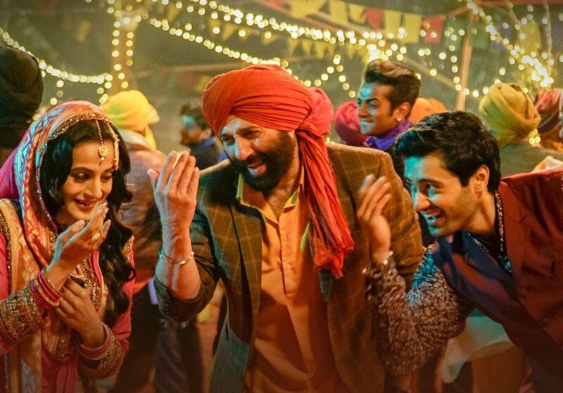 Sunny Deol, Utkarsh Sharma and Ameesha Patel in Gadar 2