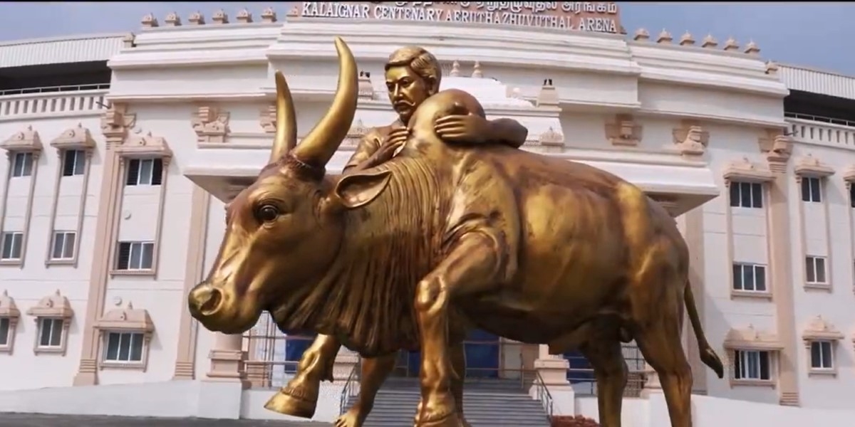 The Jallikattu arena inaugurated by MK Stalin The Jallikattu arena inaugurated by MK Stalin