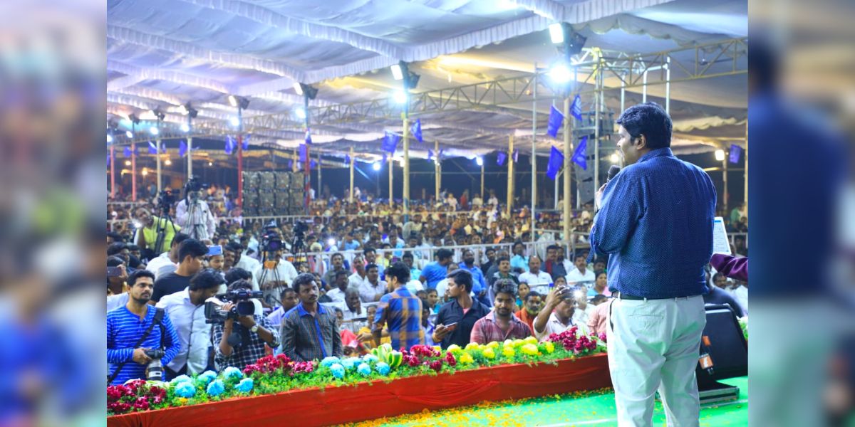 IPS PV Sunil Kumar in a public meeting. (Supplied) IPS PV Sunil Kumar in a public meeting. (Supplied)
