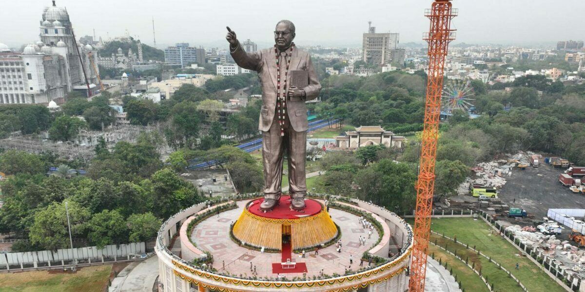 Ambedkar statue in Telangana. (Supplied) Ambedkar statue in Telangana. (Supplied)
