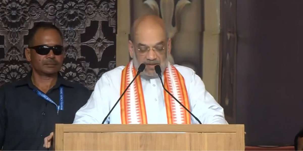 Amit Shah speaking in Mysuru. (Screengrab) Amit Shah speaking in Mysuru. (Screengrab)