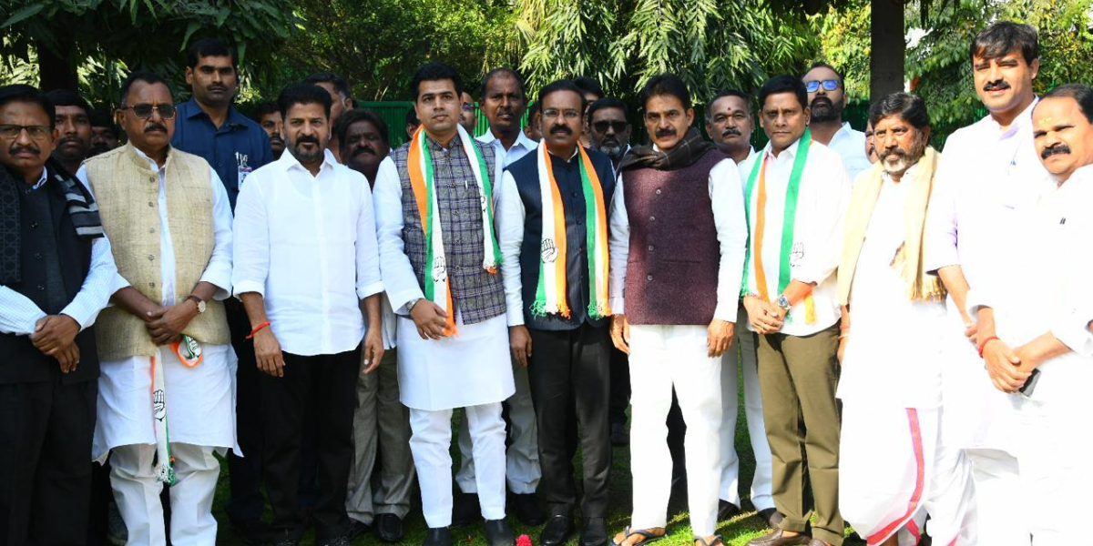 BRS Peddapalli MP B Venkatesh Netha joins the Congress on 6 February. (X) BRS Peddapalli MP B Venkatesh Netha joins the Congress on 6 February. (X)