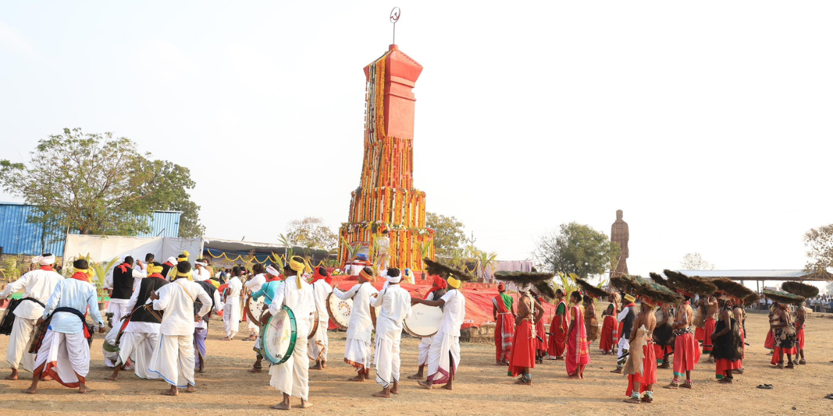 Indravelli massacre monument. (X) Indravelli massacre monument. (X)