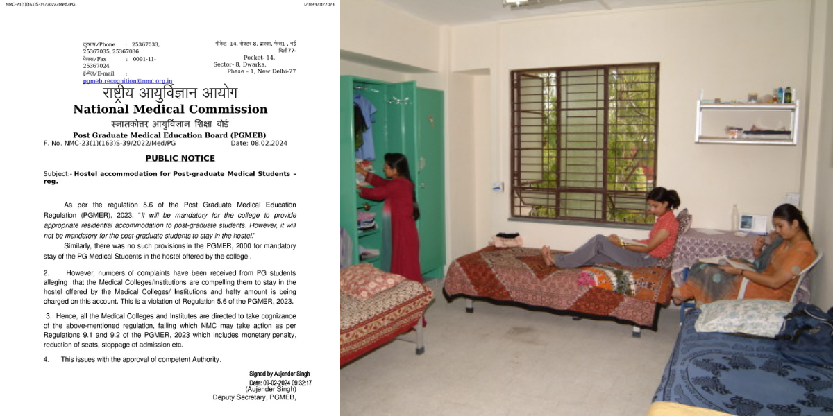 While medical colleges are mandated to provide suitable residential facilities, postgraduate students are not obligated to stay in the hostels. (Supplied) While medical colleges are mandated to provide suitable residential facilities, postgraduate students are not obligated to stay in the hostels. (Supplied)