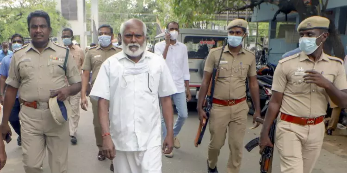 After serving over 20 years of jail term, Santhan was freed by the Supreme Court in 2022. (Sourced)