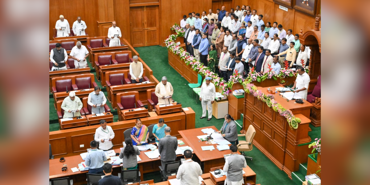 Siddaramaiah speaking in the Karnataka Assembly. (File pic)
