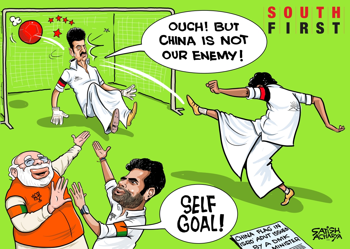 DMK draws ire for using Chinese rocket in advertisement commending ISRO.