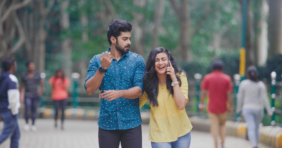 Dheekshith Shetty and Sanjana Doss in KTM