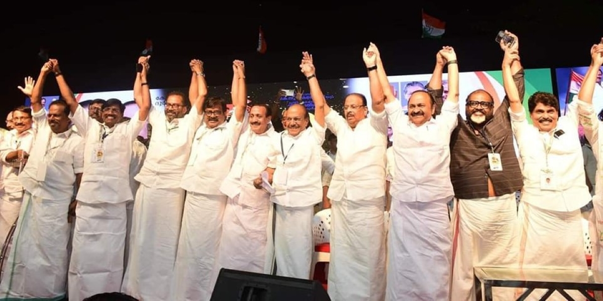 Kerala Opposition leaders during a protest in Kozhikode. (Facebook) Human-animal conflict in Wayanad