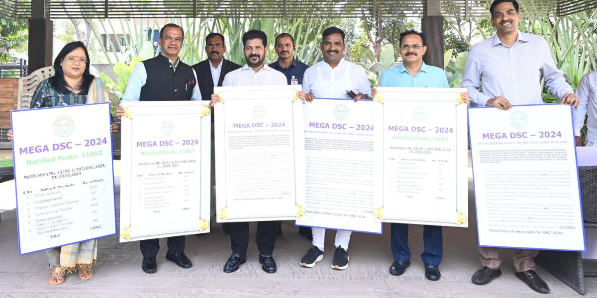 DSC 2024 notification telangana
